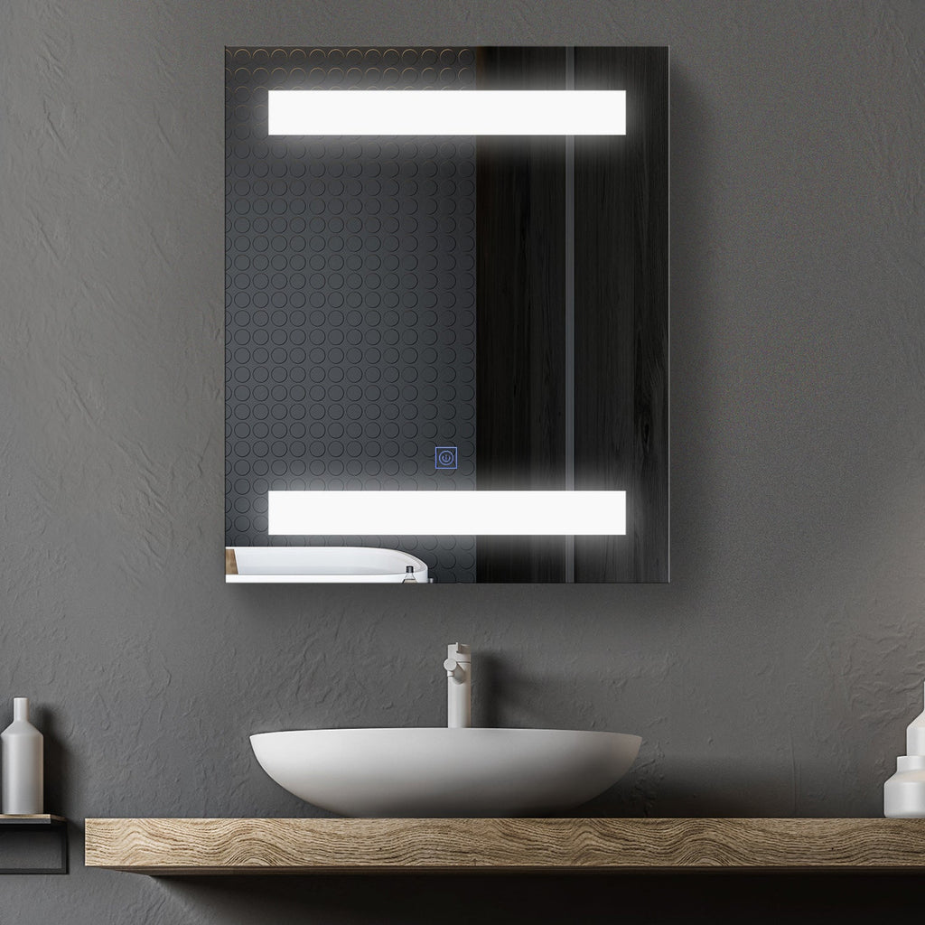 EasyComfort Hangend badkamerkast met spiegel en LED 60 x 50 x 15cm