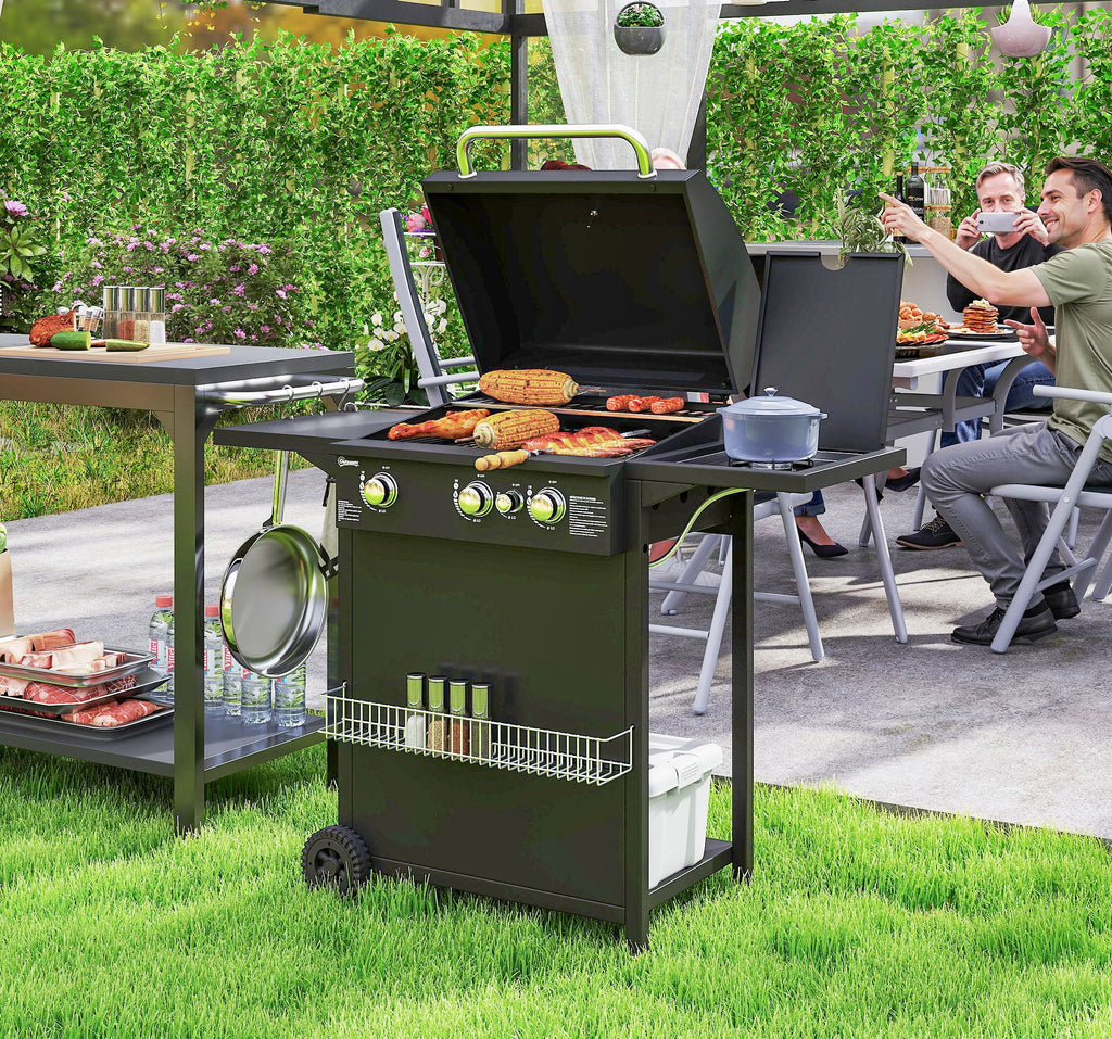 EasyComfort gasbarbecue met 2320 cm² grillvlak, zijbrander, zwart
