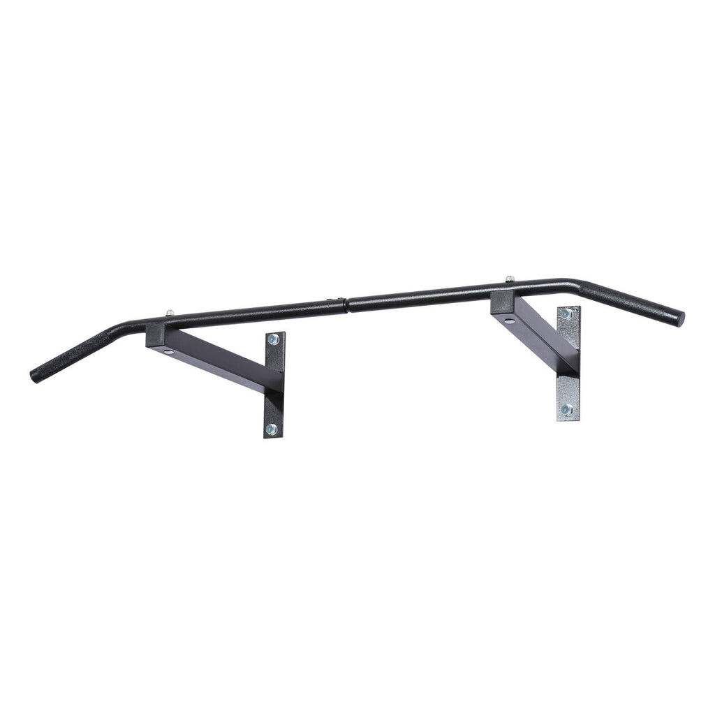EASYCOMFORT Professional Wall Pull-up Bar with Steel Structure, 116 x 43 x 20cm, Black