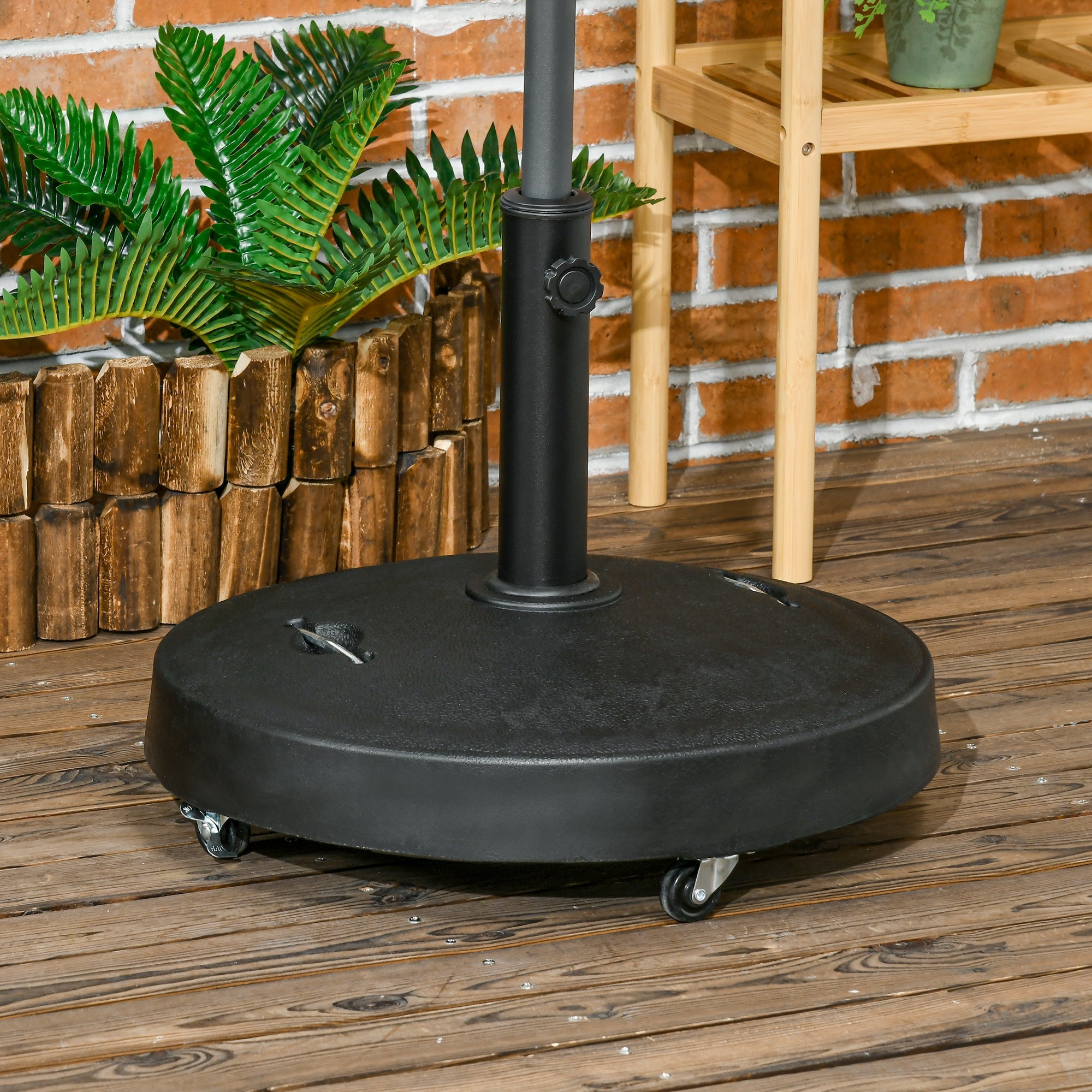 EasyComfort parasolvoet 23.5 kg met 2 handgrepen en 4 wielen