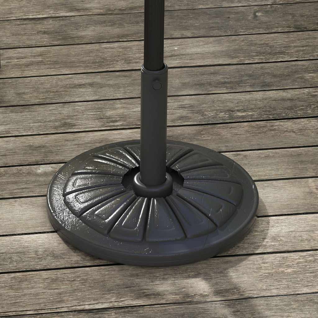 EasyComfort Base Parasolvoet Ø43 cm — 13 kg, voor palen Ø38/Ø48 mm, zwart