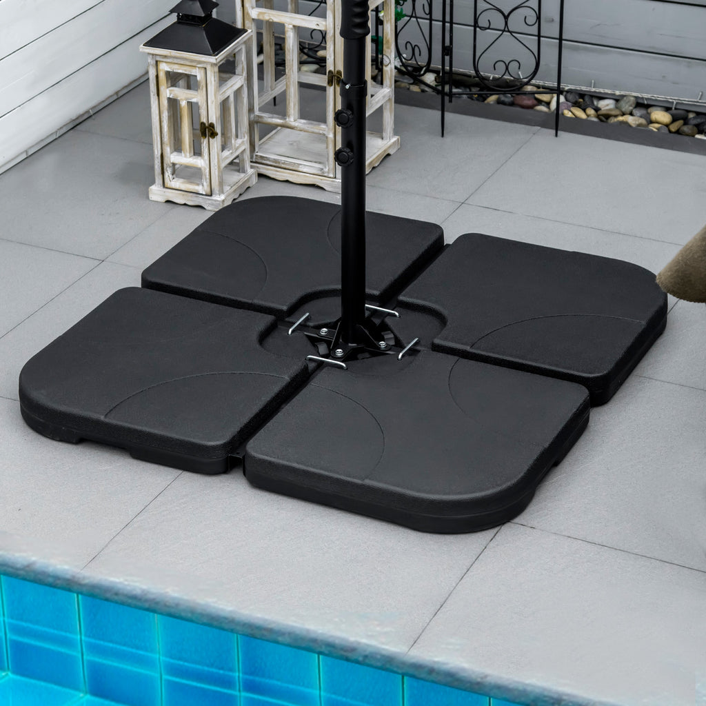 EasyComfort Base parasolvoet set 4-delig 104x104x7.5 cm