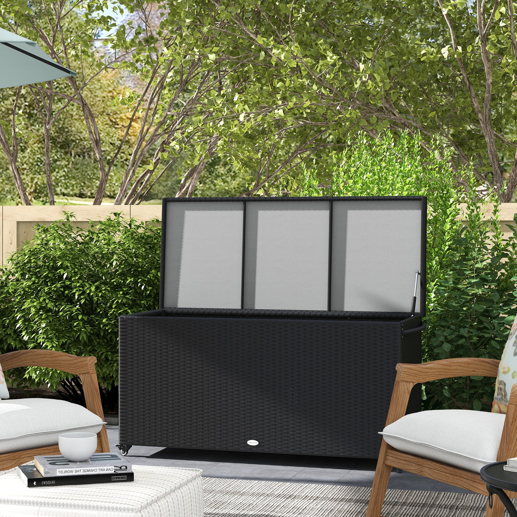 EasyComfort Opbergkist rattan PE 121x57x67 cm
