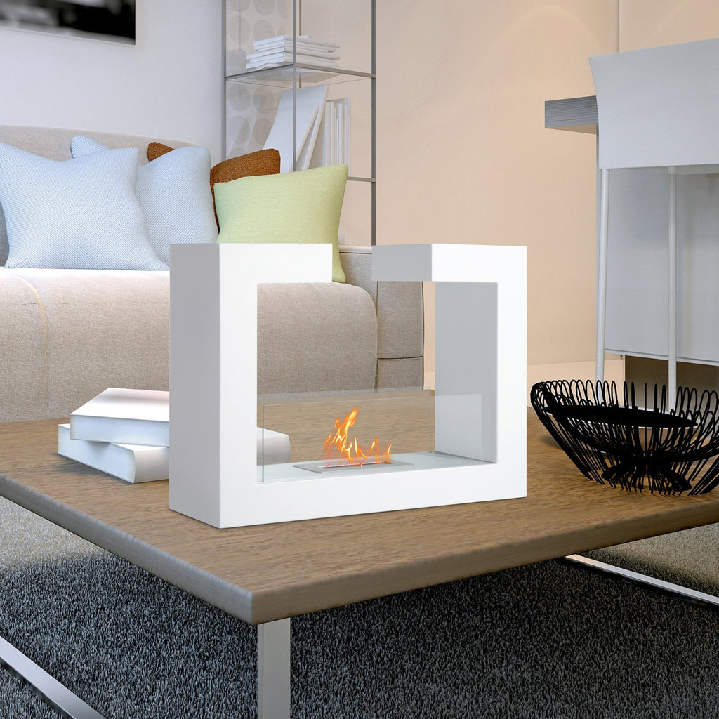 EasyComfort Caminetto tafel bio-ethanolhaard 2000W, 78 x 25 x 58 cm
