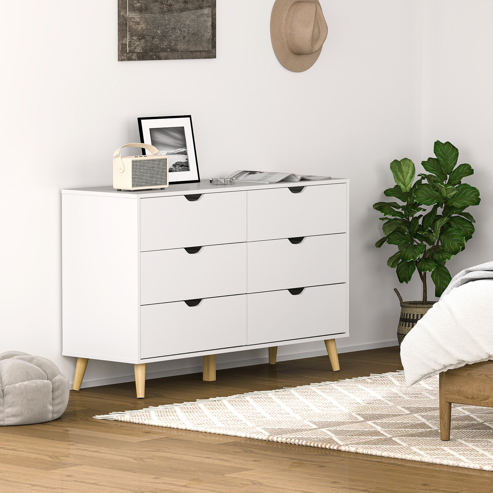 EasyComfort Cassettiera 6 lades ladekast 120x40x76 cm
