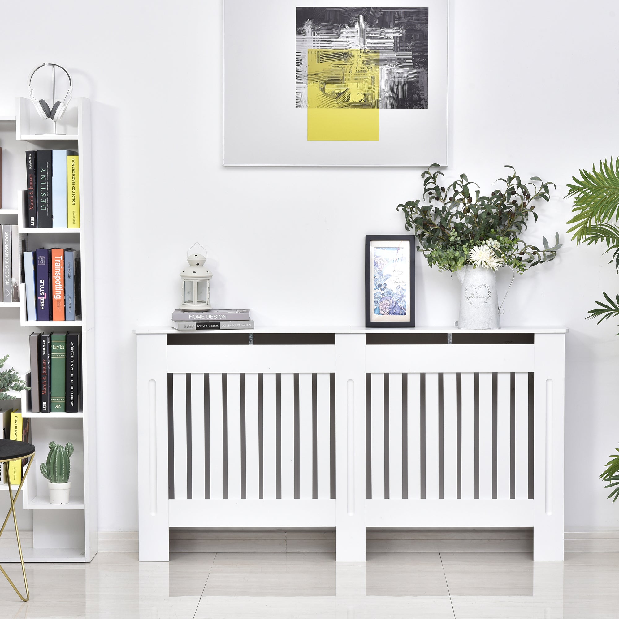 EasyComfort radiatorombouw MDF 152x19x81 cm wit