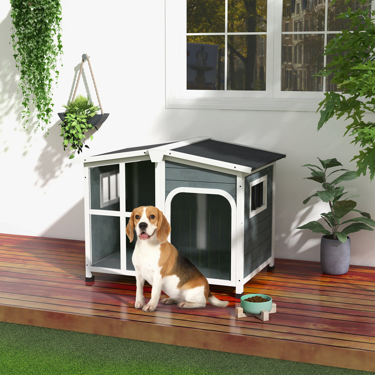 EasyComfort Hondenhok Buiten Middelgroot 101x66.5x70.5 cm