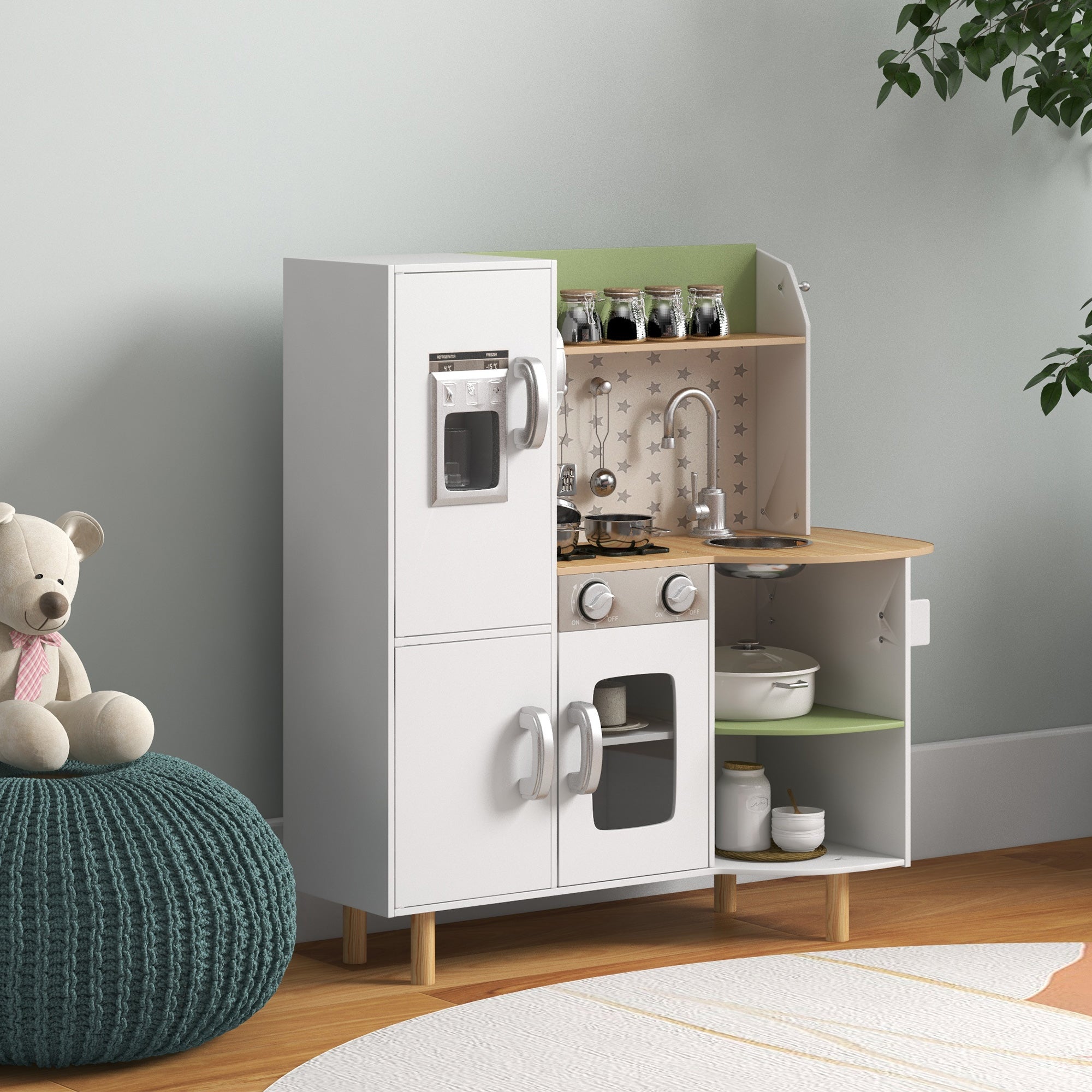 Easycomfort Kinderkeuken met ijsmachine en accessoires 84x34x89 cm