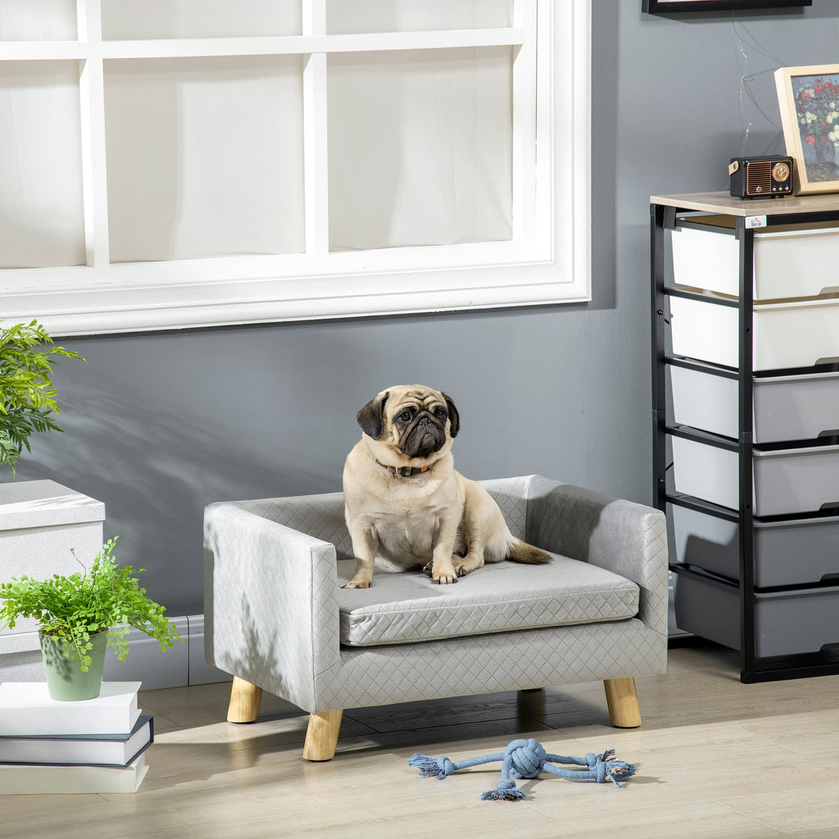 EasyComfort Divanetto hondensofa en kattenbank 64x45x36 cm