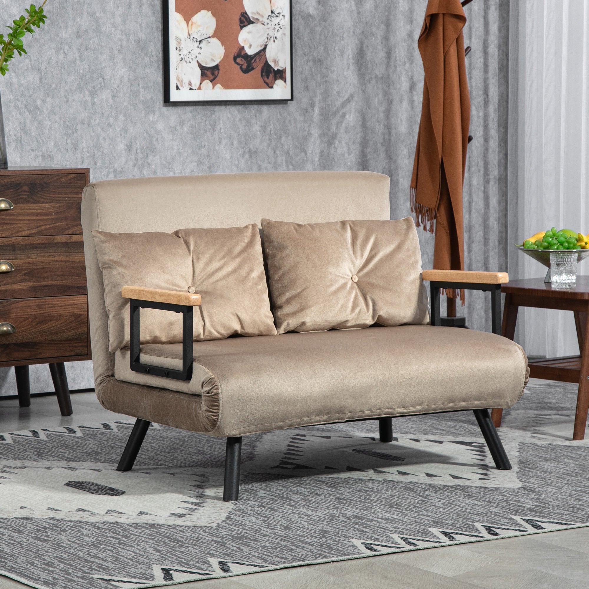 EasyComfort 3-in-1 slaapbank, 102x73x81 cm, lichtbruin
