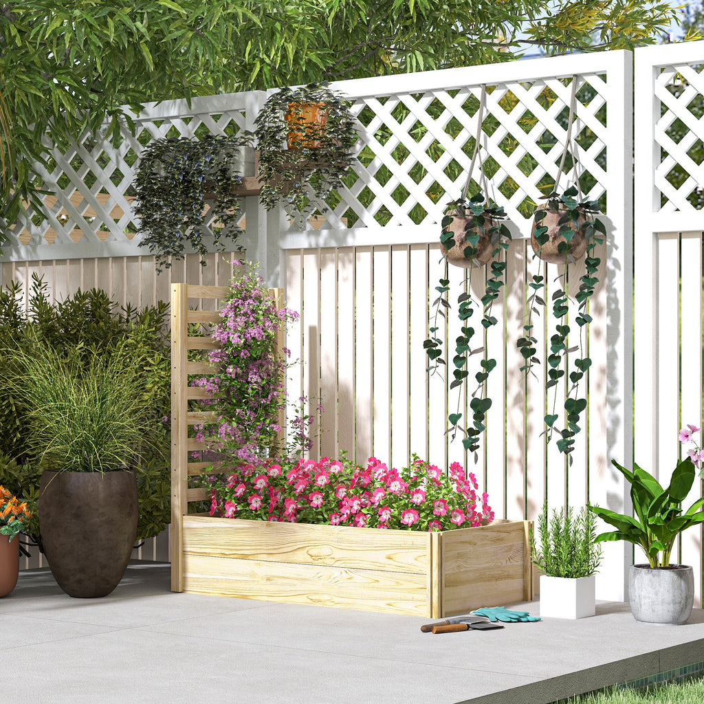 EasyComfort Plantenbak met klimrek, 150L, 115x60x110 cm