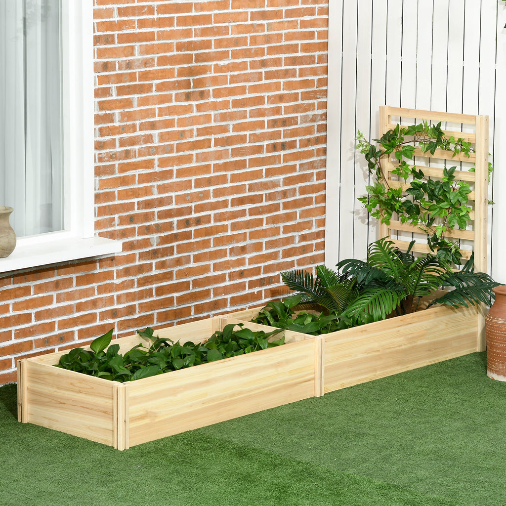 EasyComfort plantenbak met klimrek, 230x60x110 cm