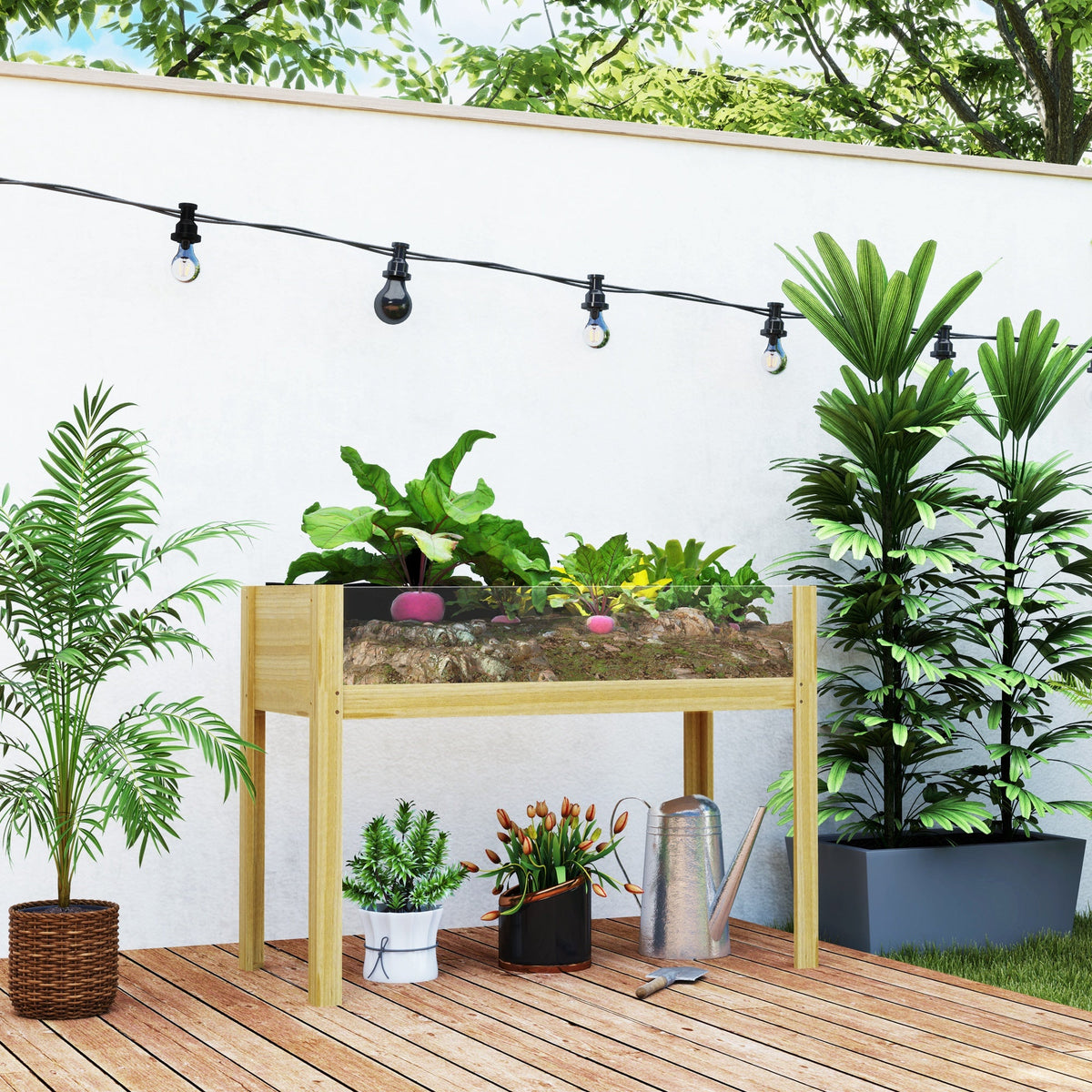 EasyComfort Fioriera Rialzata verhoogde plantenbak 118L