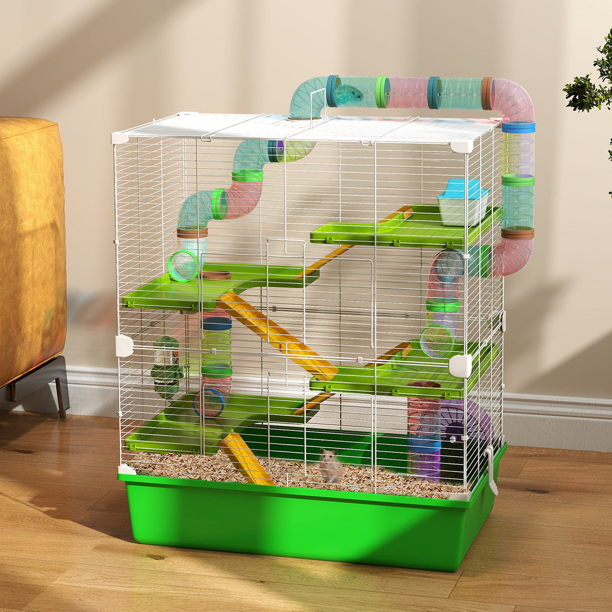 EasyComfort Hamsterkooi 5 niveaus 59x36x69 cm