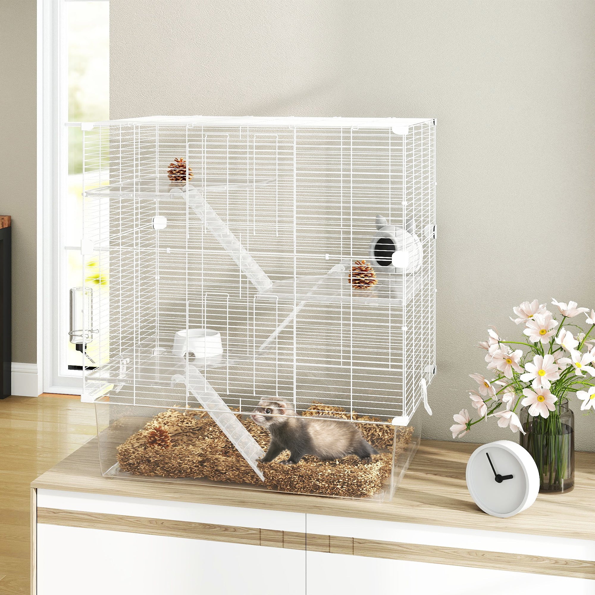 EasyComfort Knaagdierkooi meerlaag 73x47x80 cm