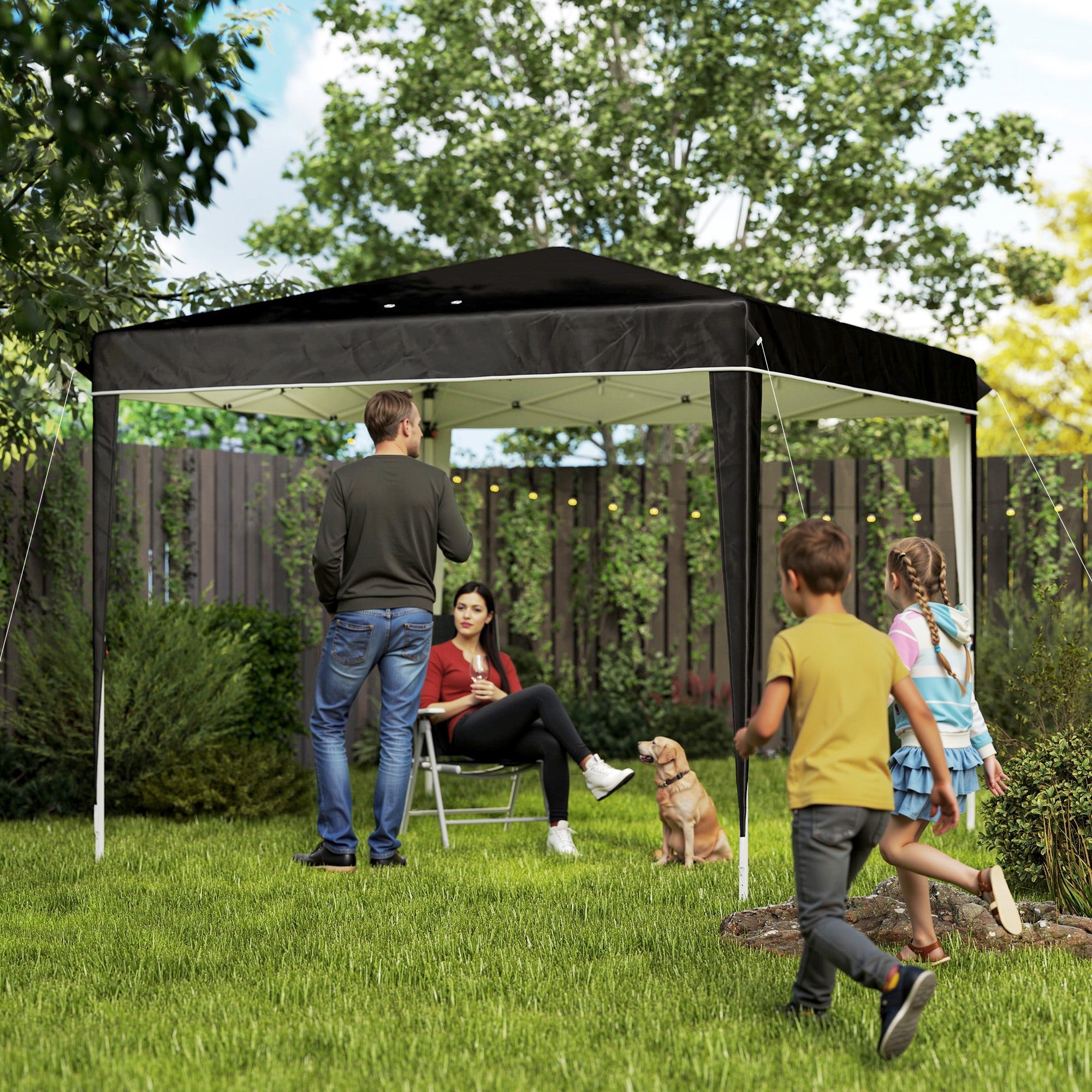 EasyComfort Gazebo 3x3 m verstelbaar (6–9 personen)