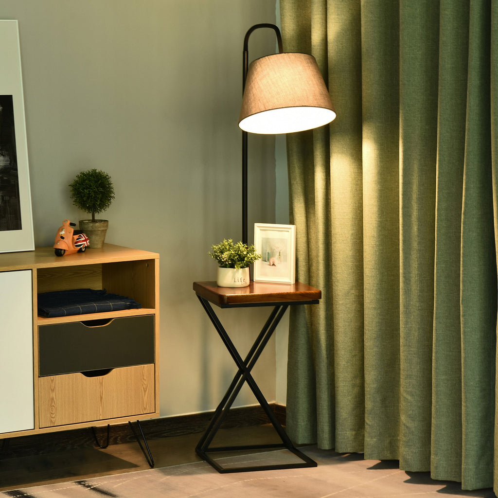EasyComfort Moderne vloerlamp met tafeltje 36x36x165 cm