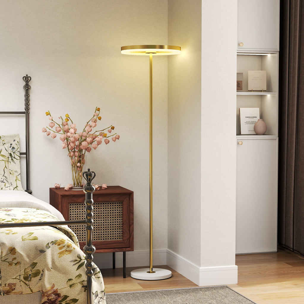 EasyComfort Moderne vloerlamp dimbaar 4000k goud