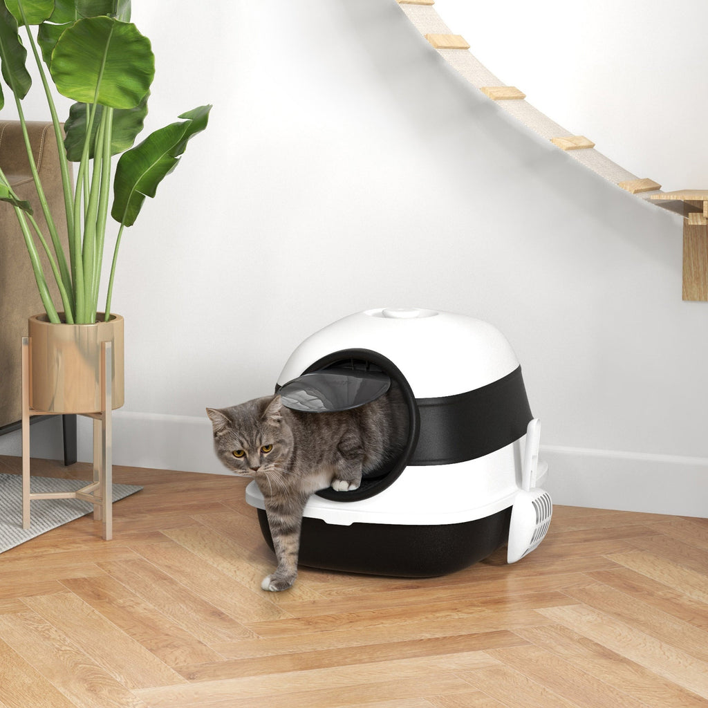 EasyComfort Gesloten kattenbak met deksel, inklapbaar 52x41x38 cm