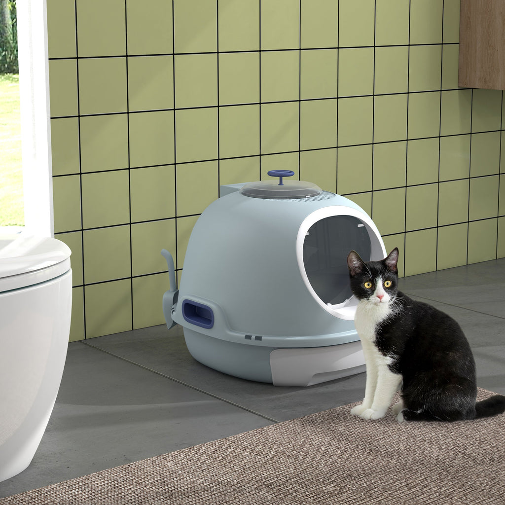 EasyComfort Lettiera per Gatti Chiusa gesloten kattenbak met uitneembare lade, 47x55x44 cm
