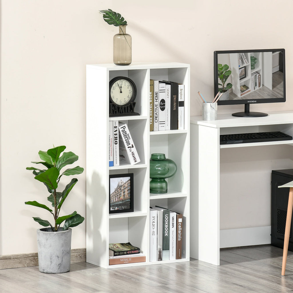 EasyComfort Boekenkast 7 vakken 50x24x106 cm wit