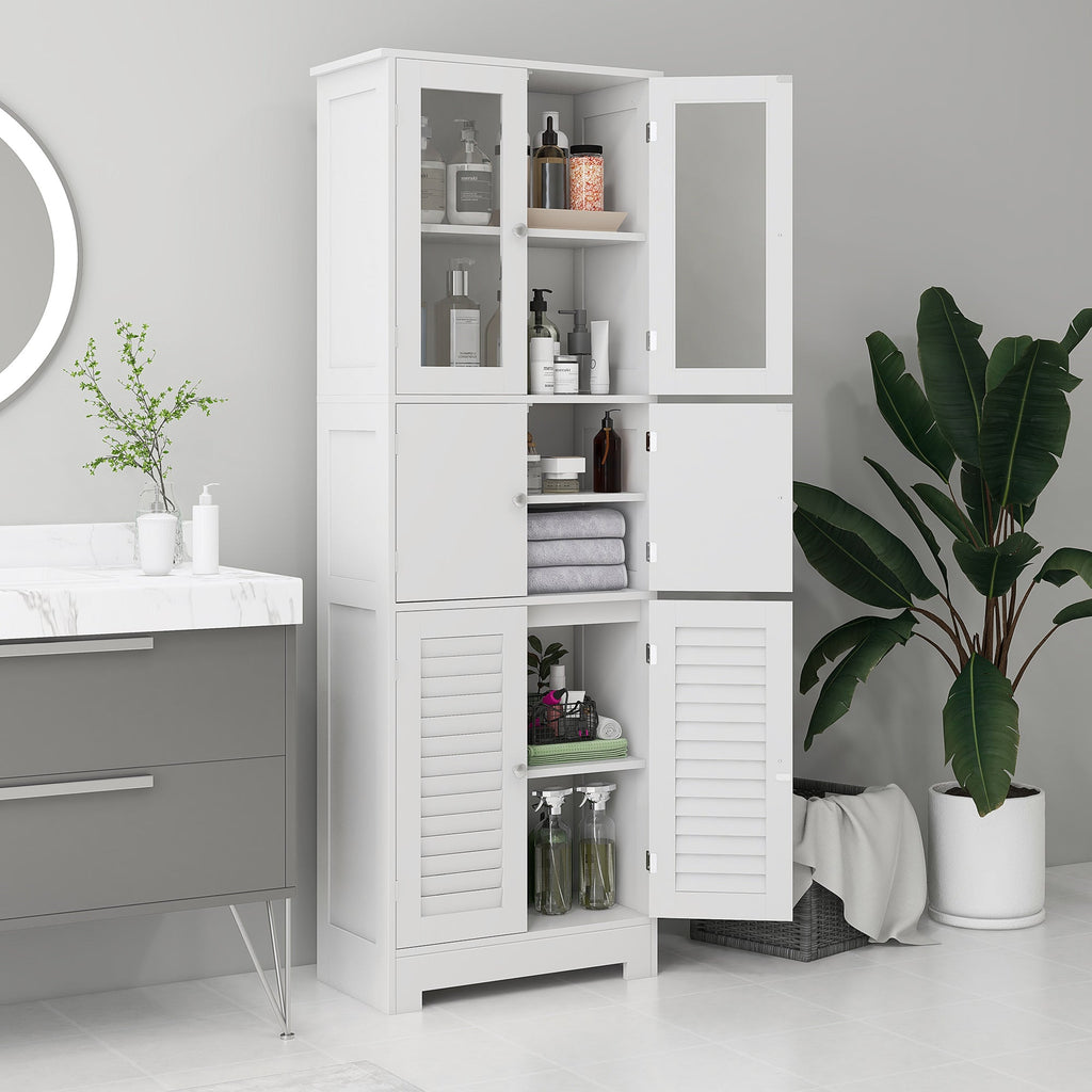 EasyComfort Mobile Colonna Badmeubel 3 kasten 60x30x170.5cm wit