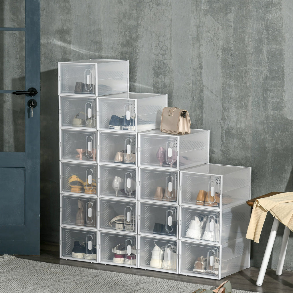 EasyComfort Mobile Scarpiera Rettangolare schoenenkast, 18 vakken (25x35x19 cm)