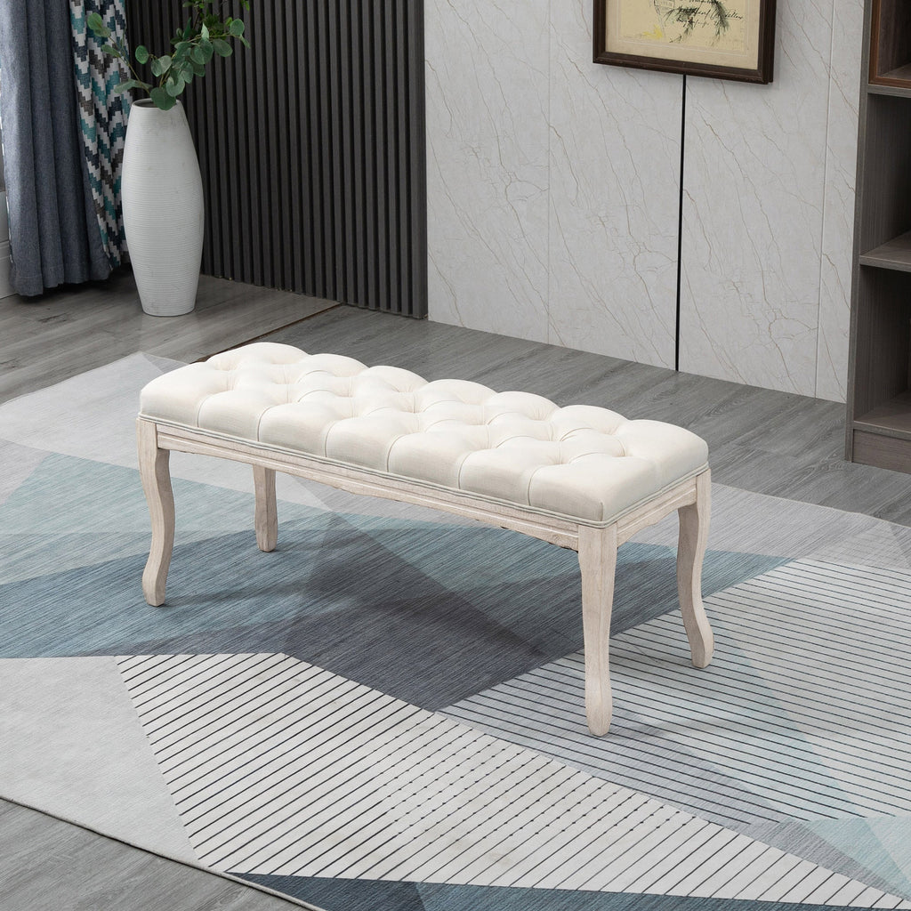 EasyComfort Vintage bankje 110x40x48 cm Beige