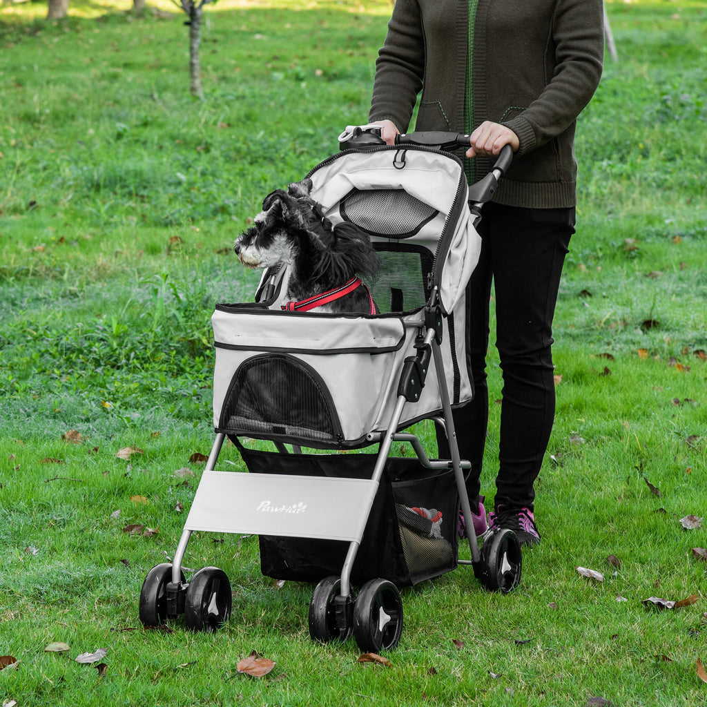EasyComfort Hondenwagen opvouwbaar 75×46×94 cm, max. 15 kg, grijs
