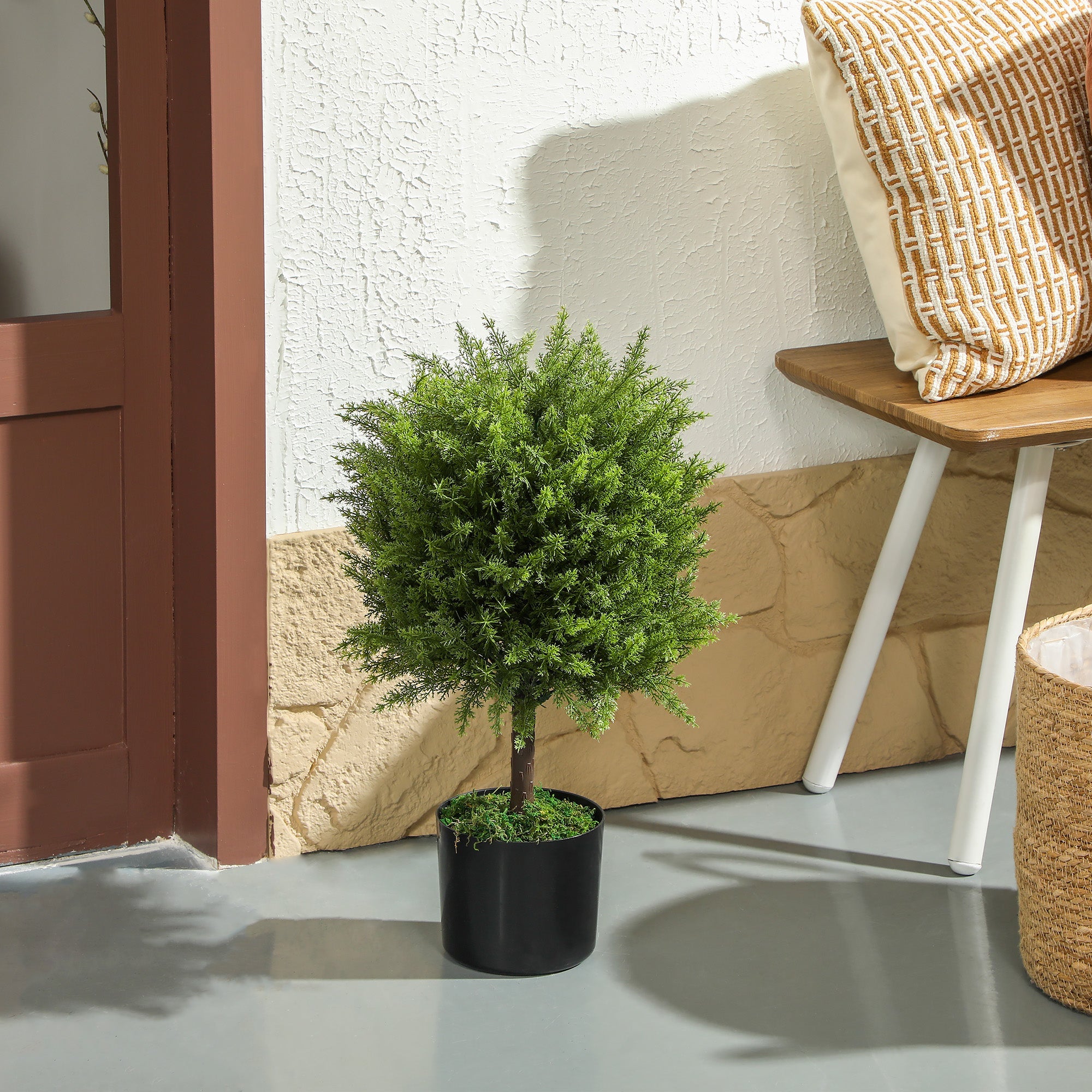 EasyComfort Cedro kunstboom met pot, 55 cm