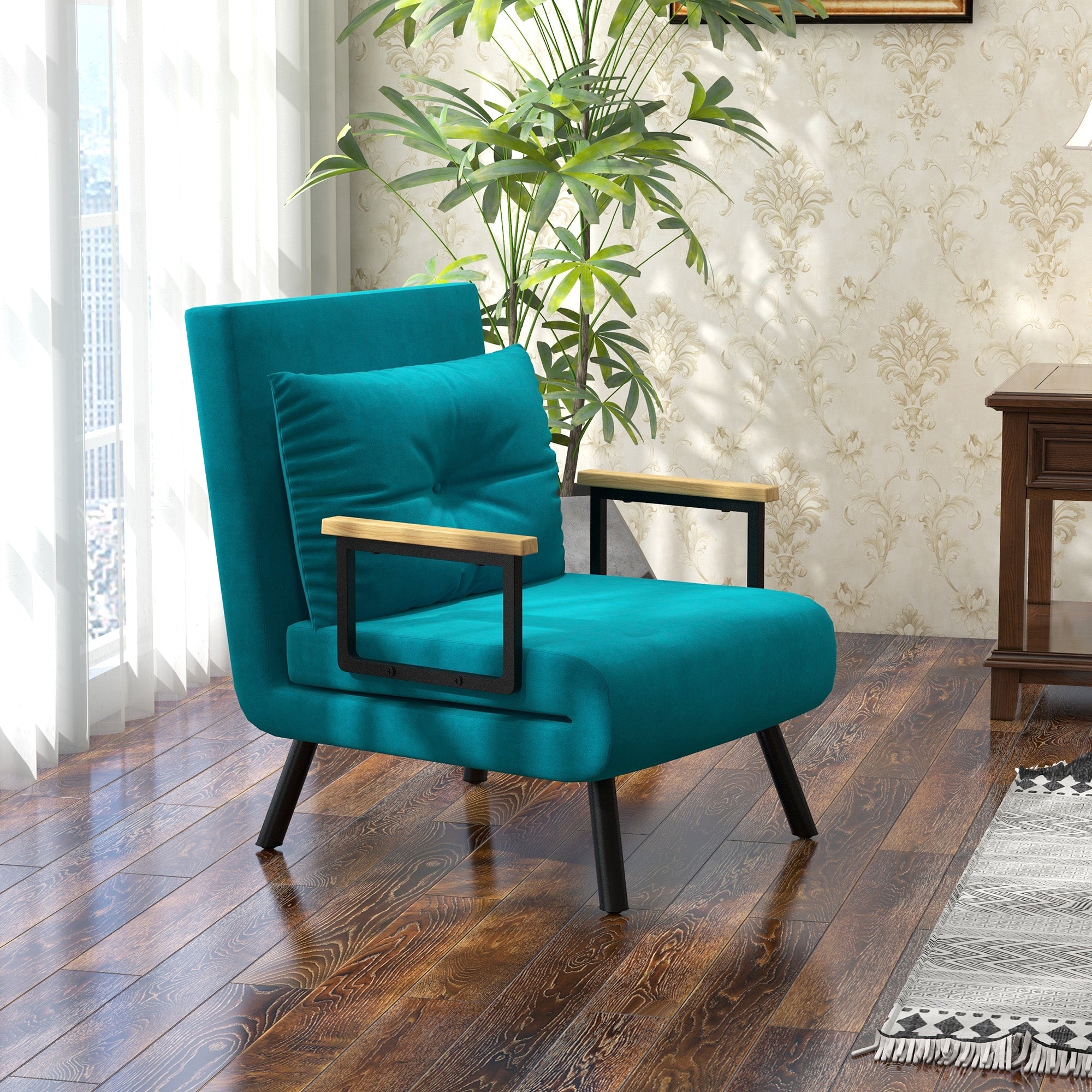 EasyComfort Poltrona Letto 3 in 1 slaapfauteuil, 5 posities, 63x73x81 cm