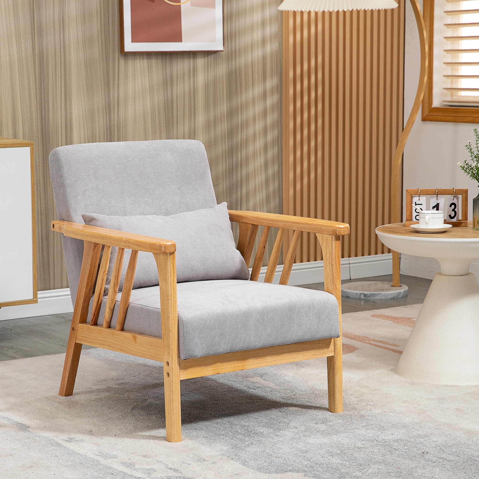 EasyComfort Poltrona Moderna - Moderne fauteuil, 68x75x78 cm, grijs