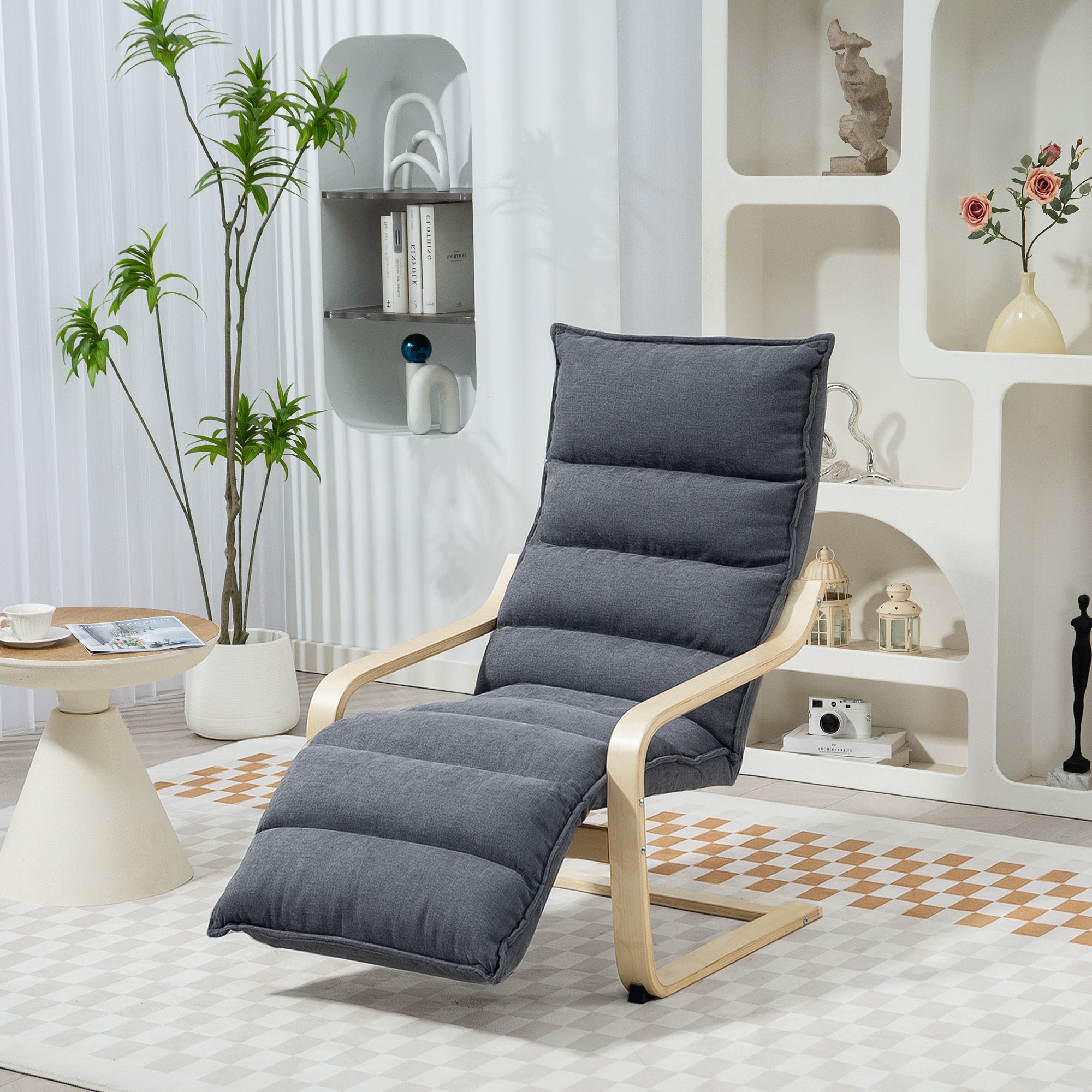EasyComfort Poltrona Relax in Legno fauteuil, donkergrijs