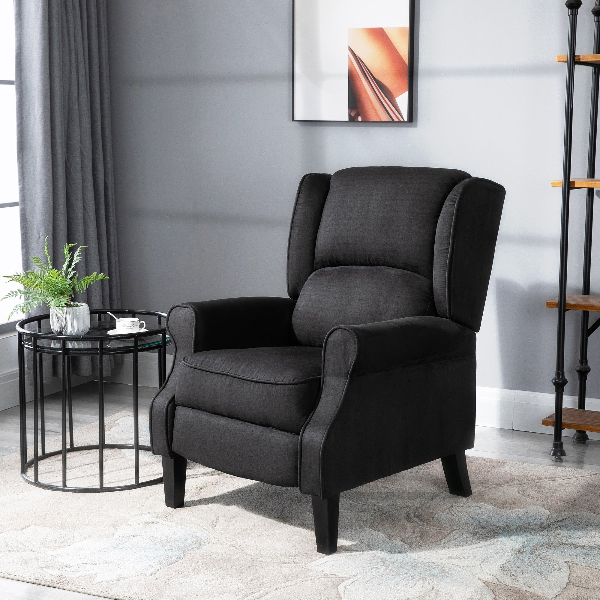EasyComfort Relax-massagefauteuil met afstandsbediening 78x83x101 cm zwart