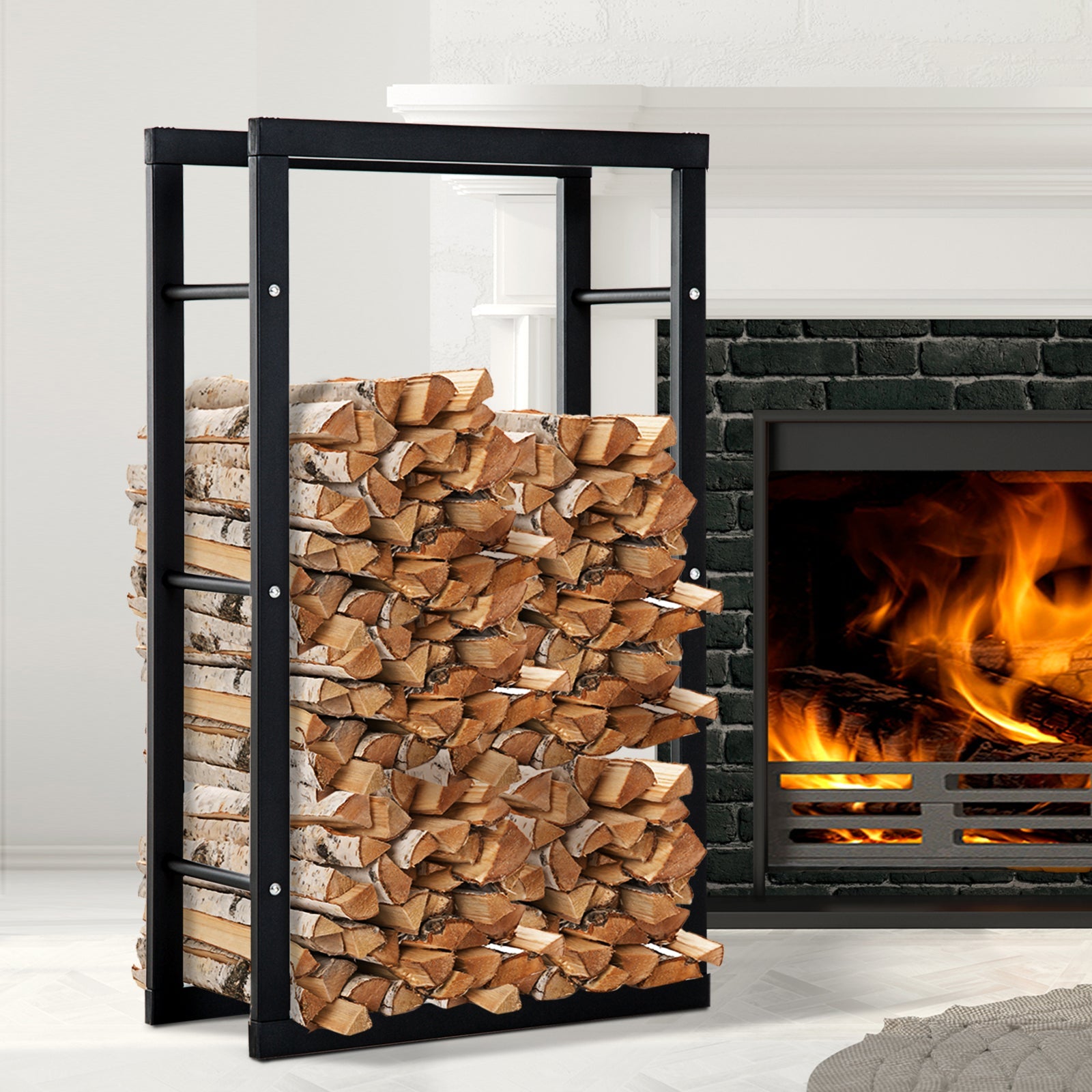 EasyComfort haardhoutrek 60 × 25 × 100cm