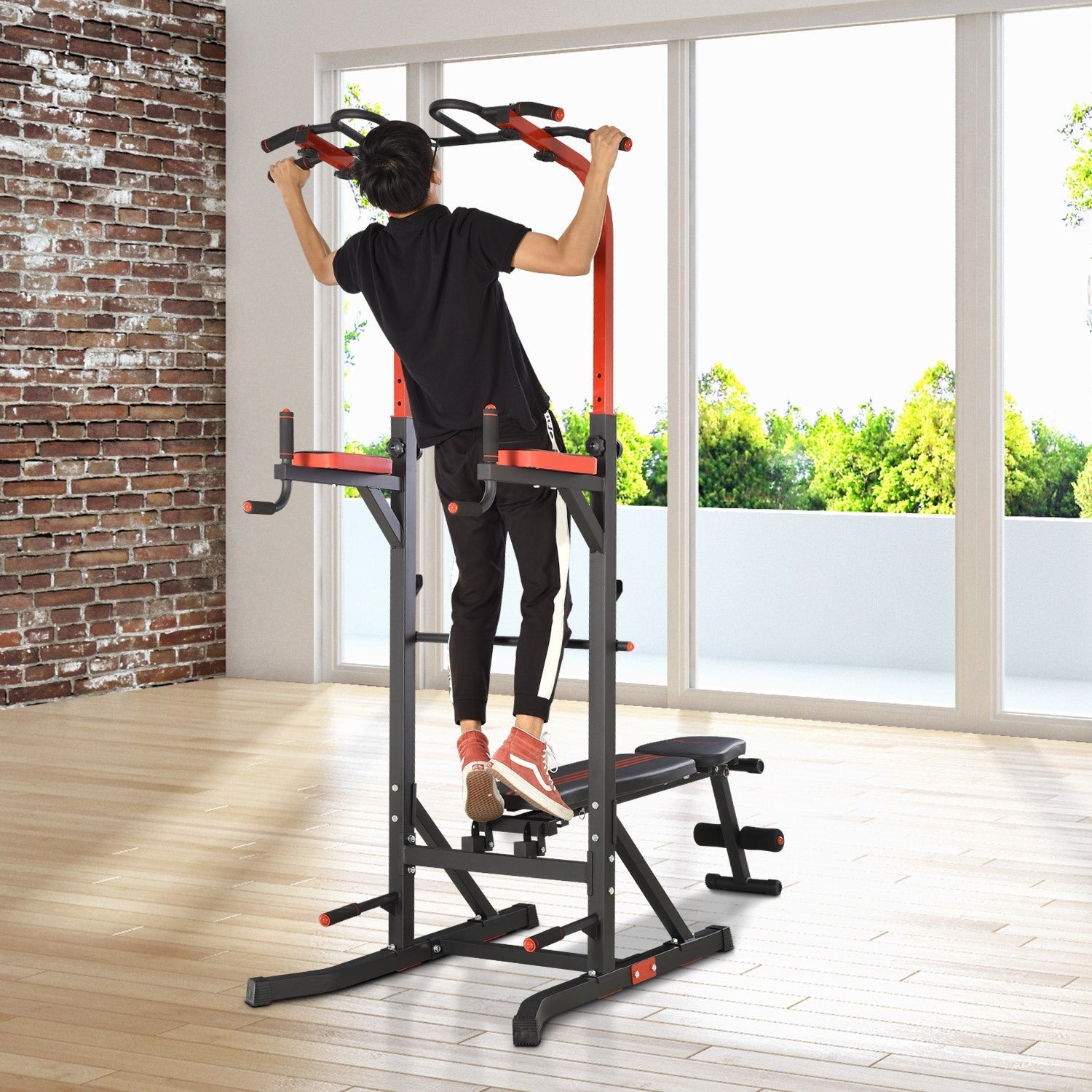 EASYCOMFORT Opvouwbaar multifunctioneel fitnessstation – 120 kg