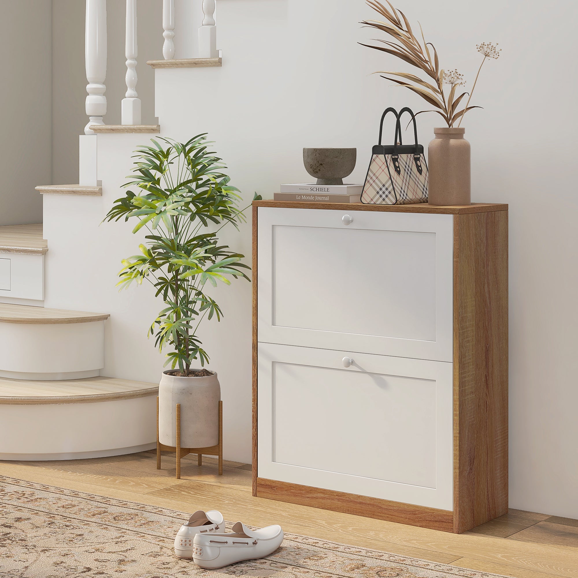 EasyComfort Scarpiera Slim schoenenkast voor 12 paar, 60x24.5x75.5 cm