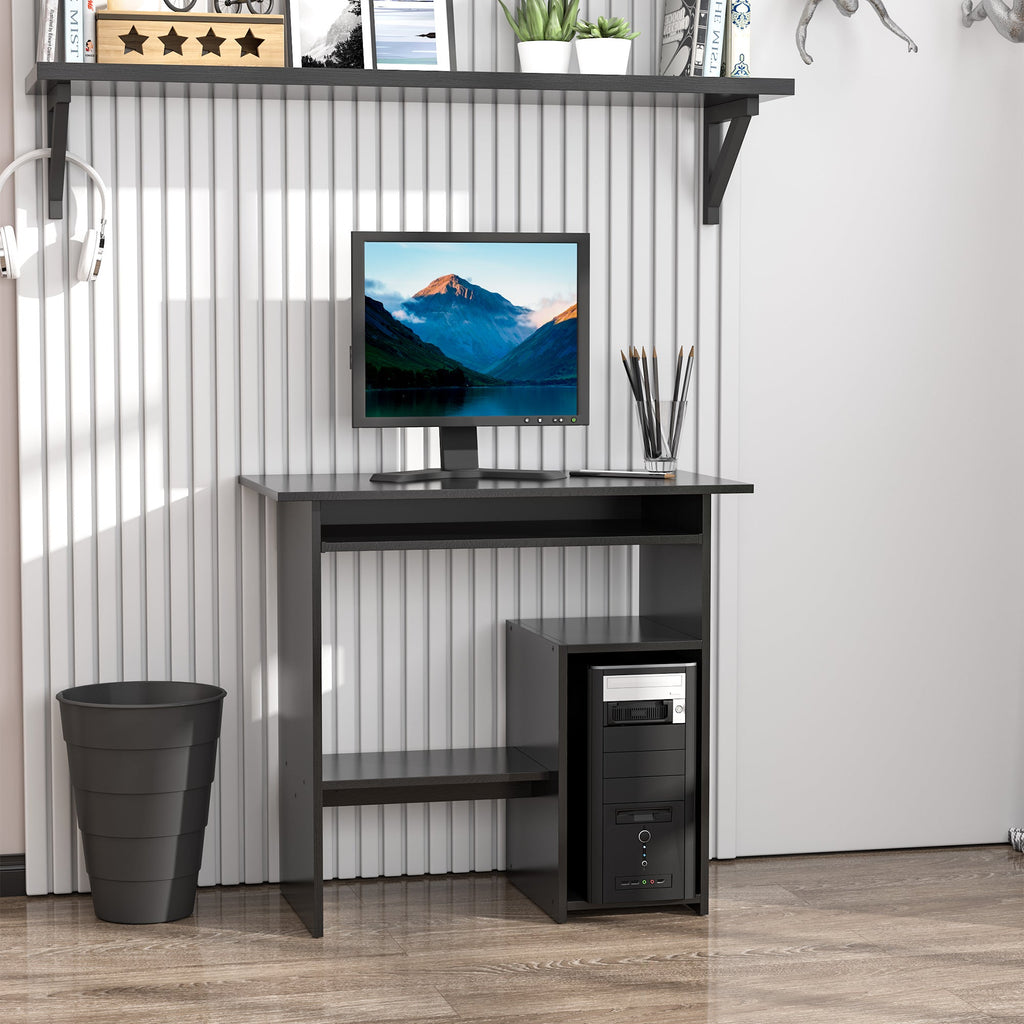 EasyComfort Modern pc-bureau 80x45x75 cm, zwart