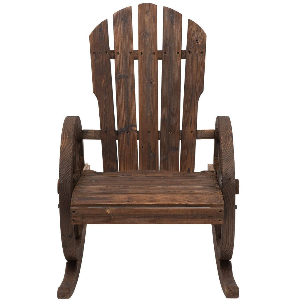 EASYCOMFORT Rustic Adirondack schommelstoel - vurenhout