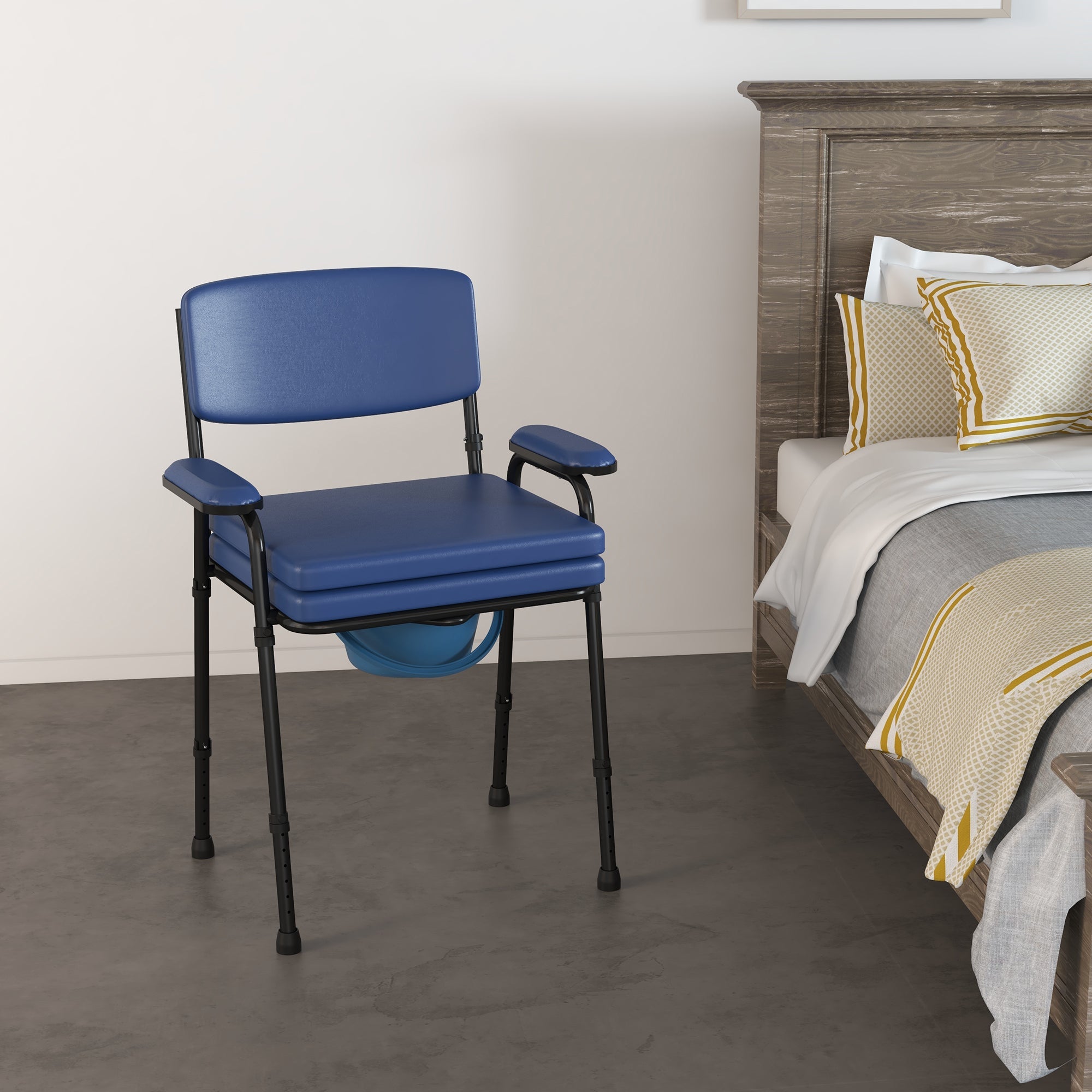 EasyComfort Sedia Comoda 5-in-1 comfortstoel verstelbaar blauw
