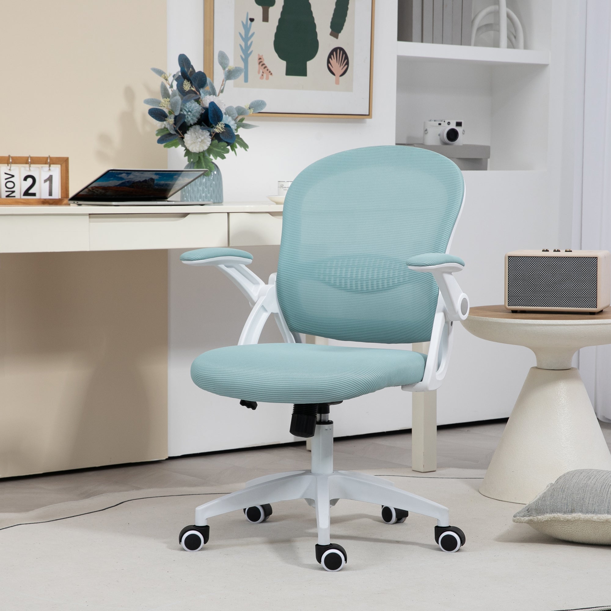 EasyComfort Ergonomische bureaustoel met mesh rug, verstelbaar, 65.5x61.5x88-97.5 cm