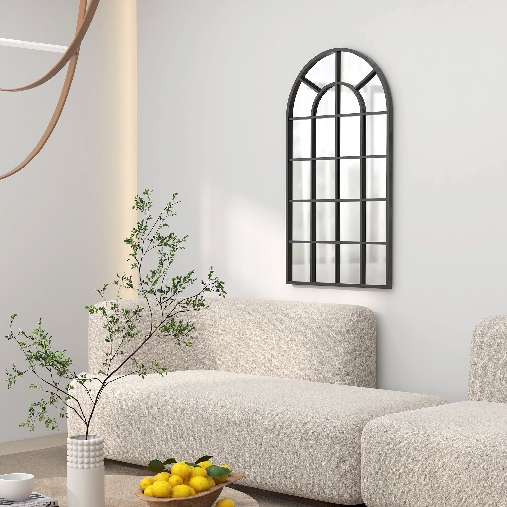 EasyComfort Specchio ad Arco Wandspiegel 62x110 cm zwart