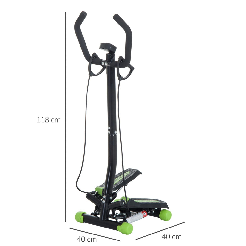 EASYCOMFORT Stepper Professionale Fitness with Manubrio e Corde, 40x48x118cm