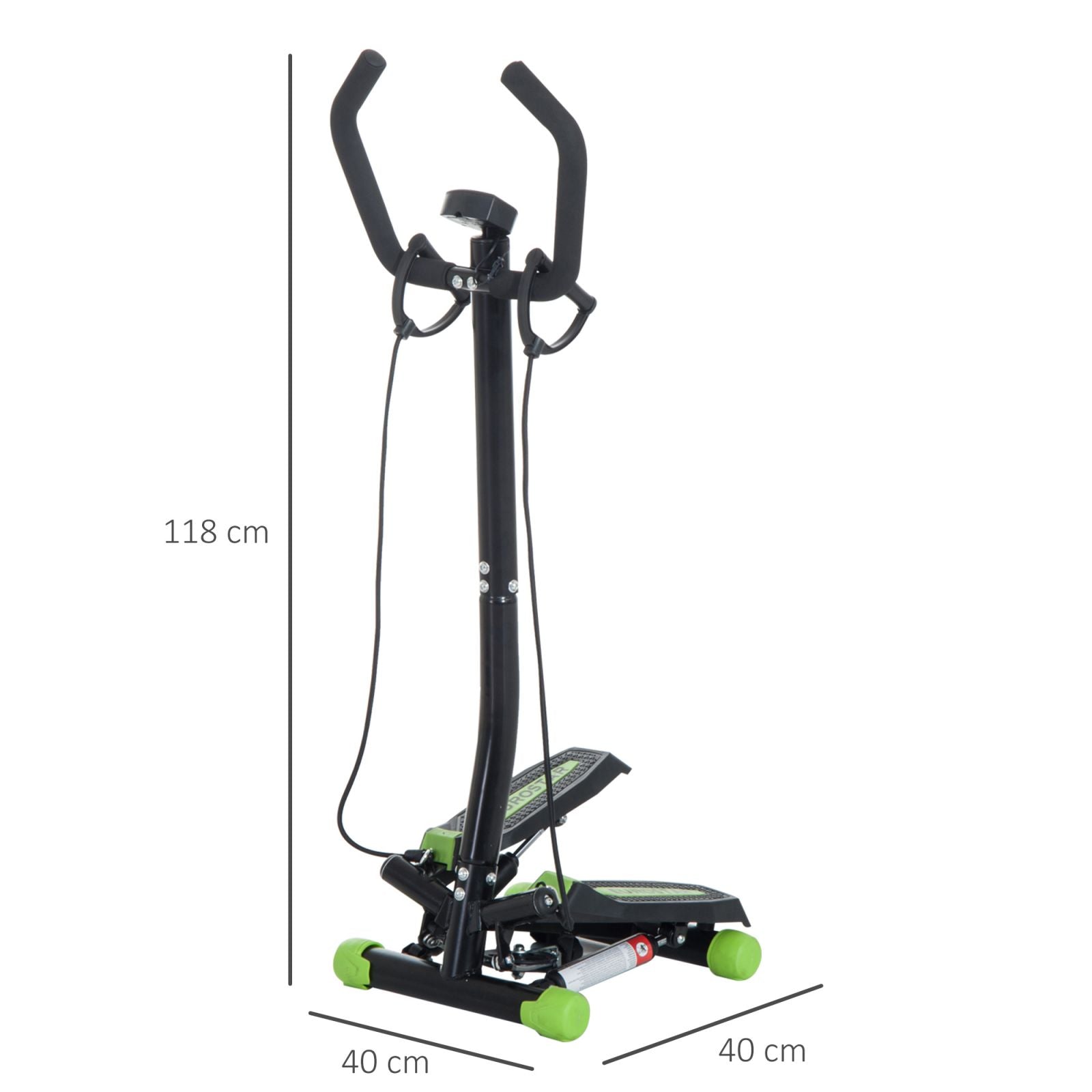 EASYCOMFORT Stepper Professionale Fitness with Manubrio e Corde, 40x48x118cm