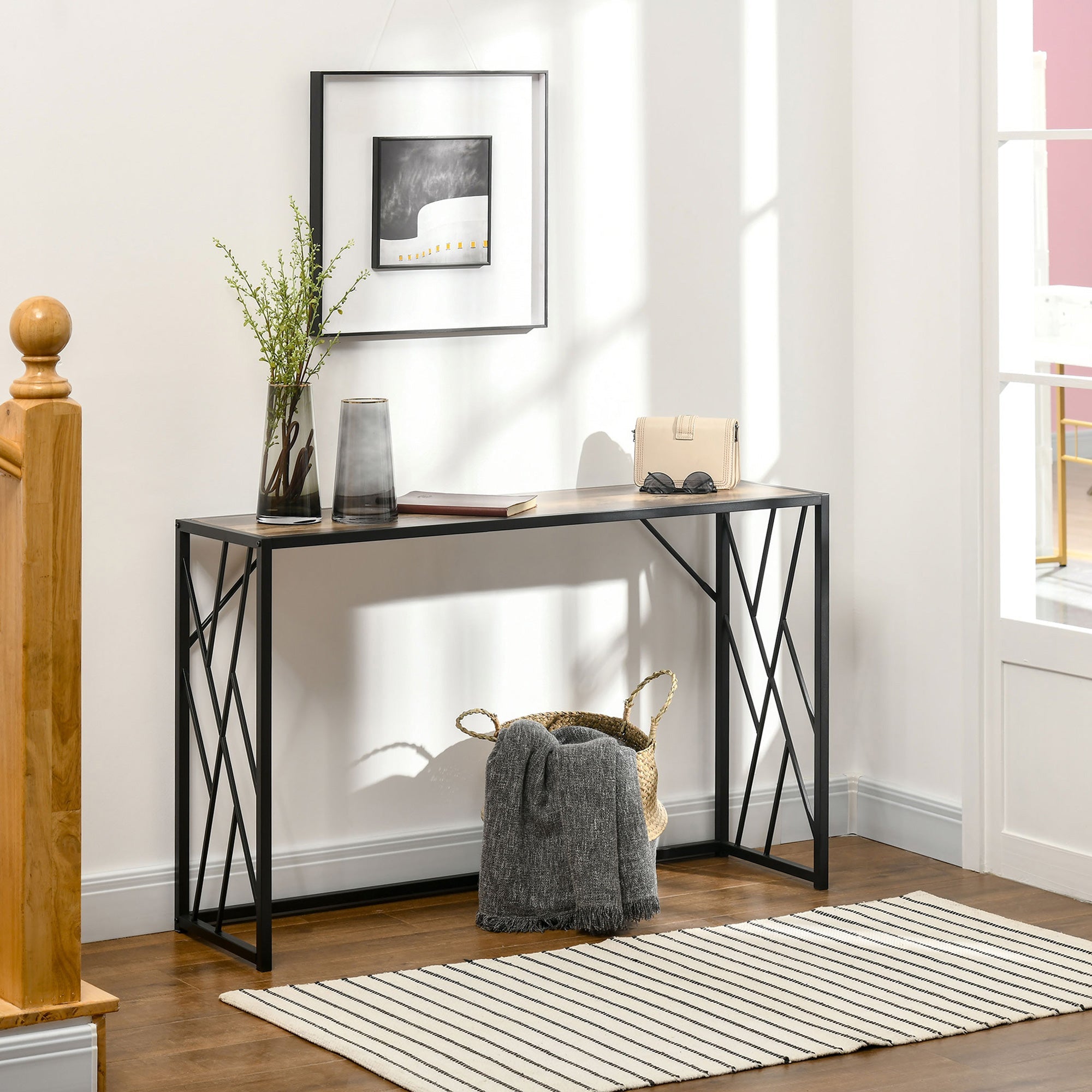 EasyComfort Consolletafel industrieel 120x35x75 cm