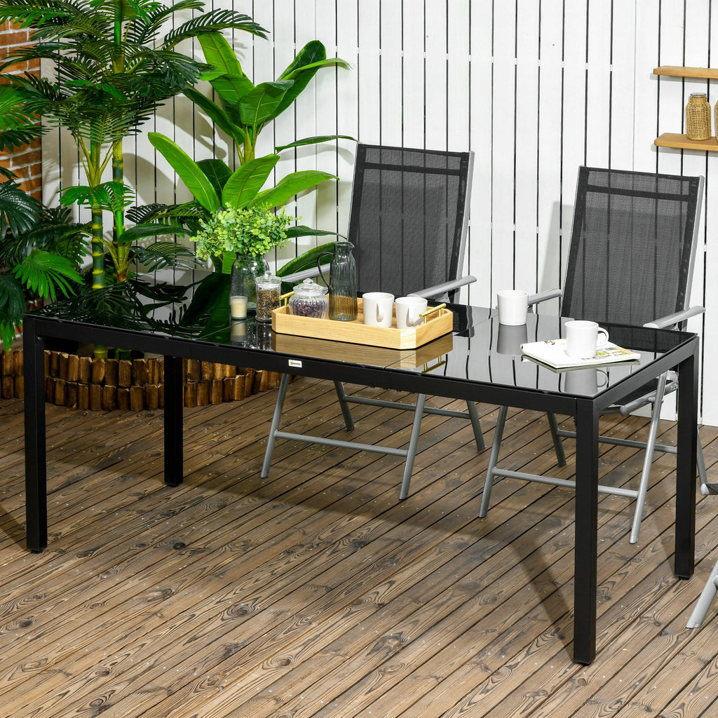 EasyComfort rechthoekige tuintafel 180x80 cm voor 8 personen