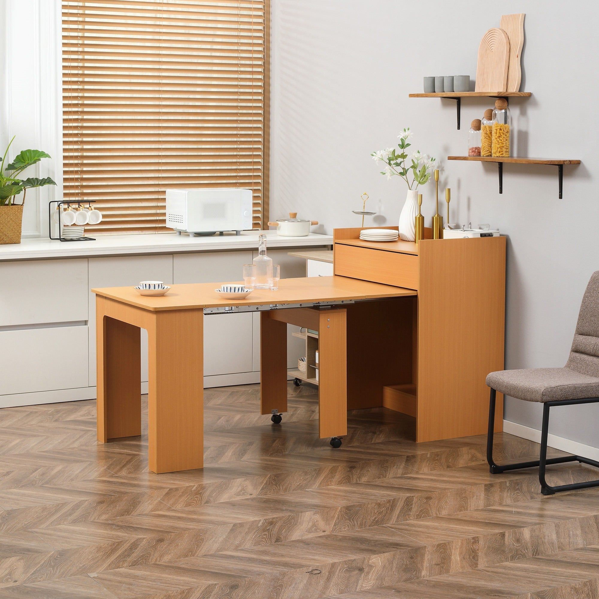 EasyComfort opvouwbare eettafel, max. 5 personen, 84x180x100 cm