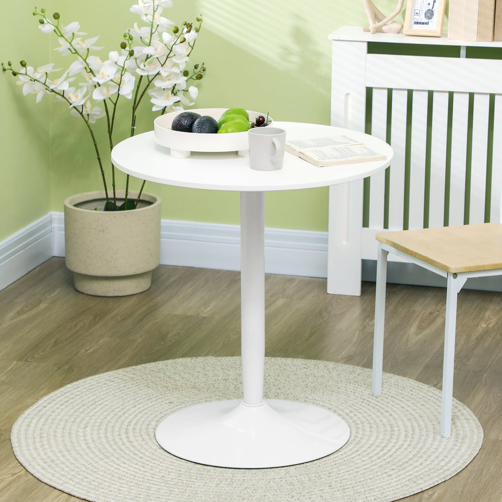 EasyComfort Rond eettafel voor 2 personen Ø70x75 cm, wit