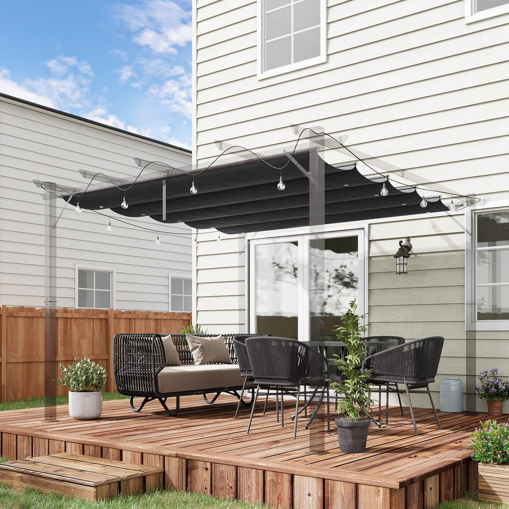 Easycomfort Tettuccio di Ricambio per Gazebo da Giardino 3x3 m with 10 Fori, Copertura in Poliestere, Grigio