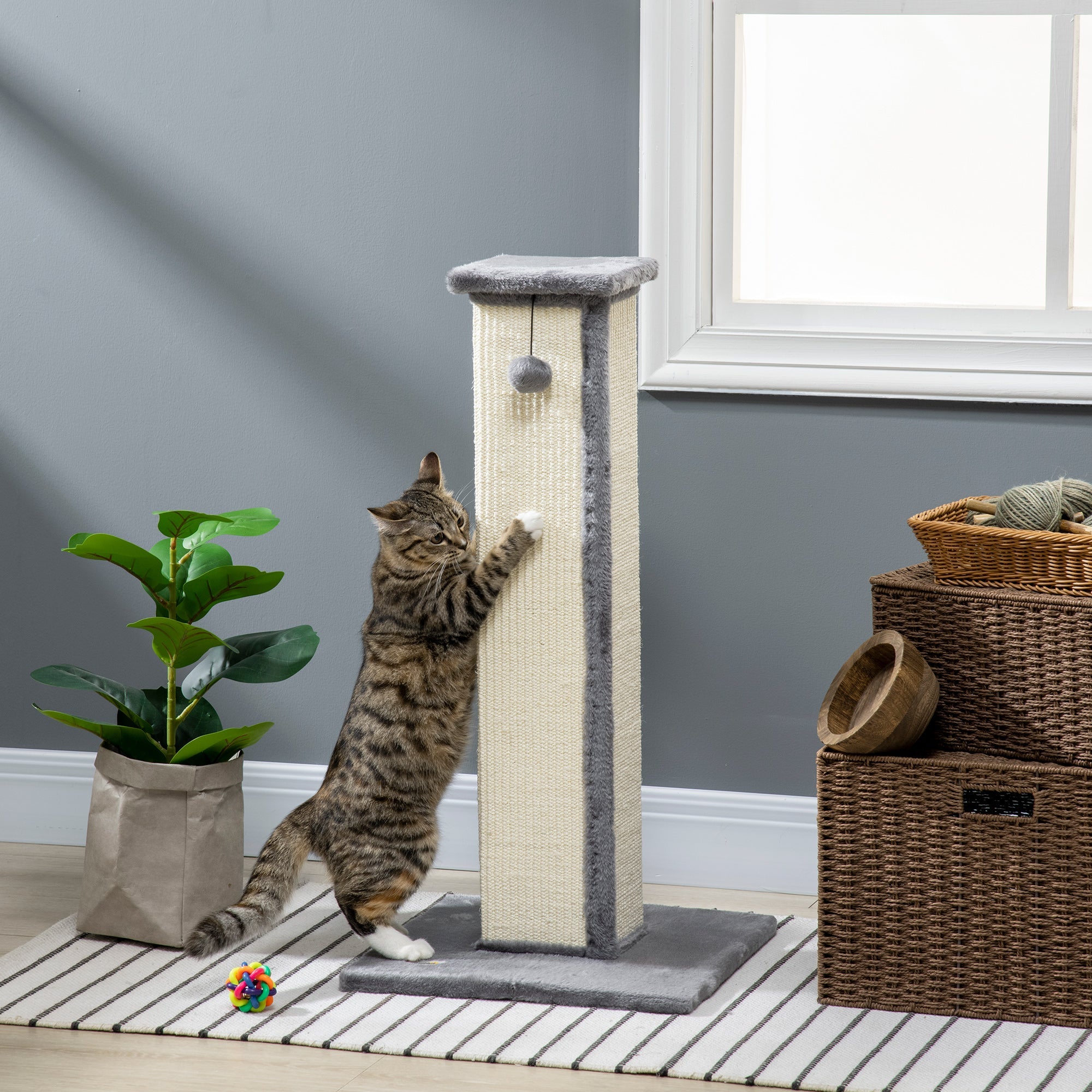 EasyComfort Krabpaal voor katten 41x41x81 cm